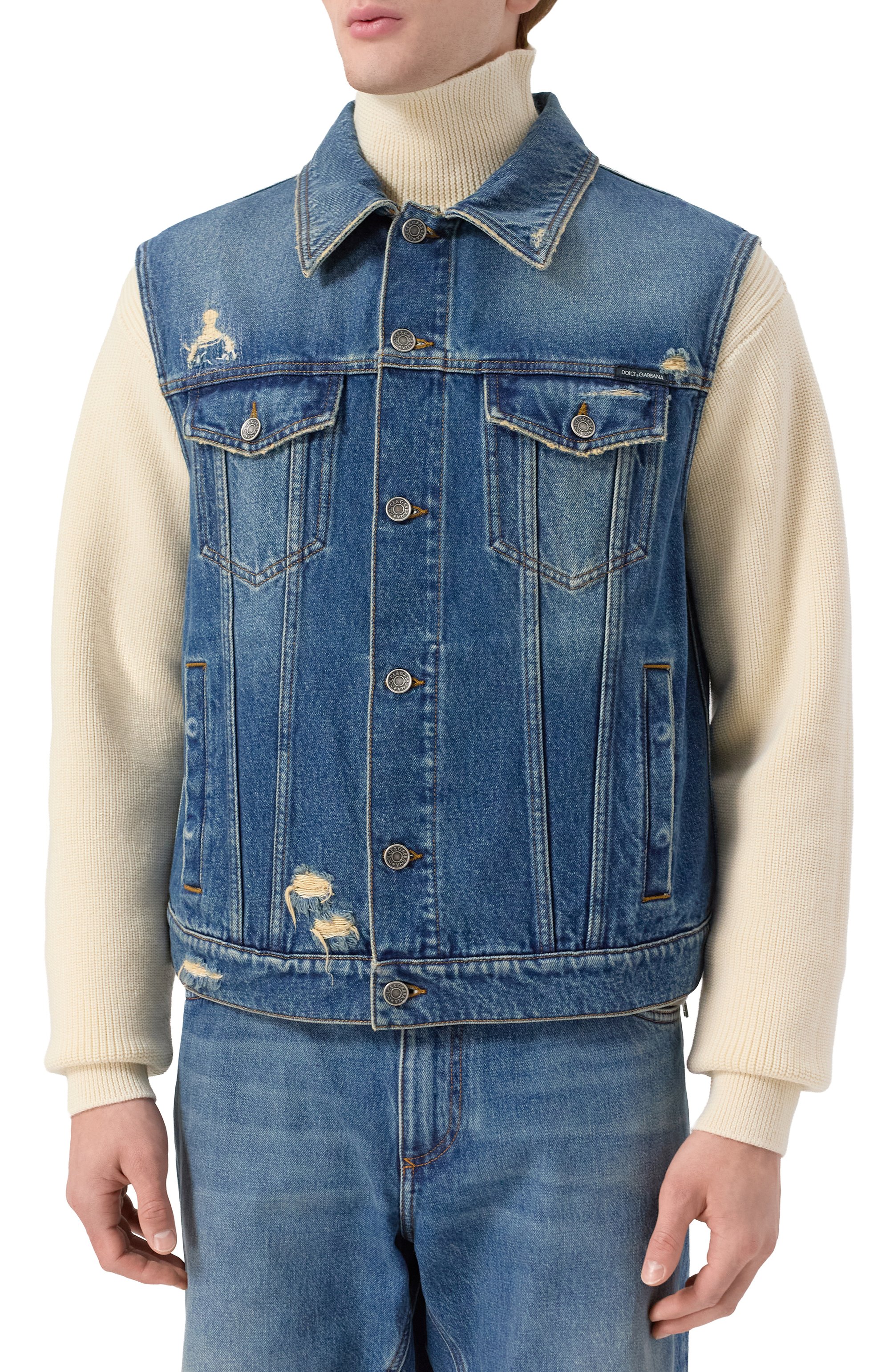 Джинсовый жилет DOLCE & GABBANA, арт. G9BRJD/G8NK1, фото 3