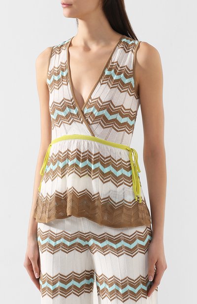 Топ из смеси хлопка и вискозы M MISSONI, арт. 2DN00065/2K000S, фото 3