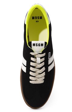 Мужские кеды retro trainers MSGM черного цвета, арт. 3540MS021/636 | Фото 6 (Материал внешний: Экокожа; Материал сплава: Проставлено; Стили: Классический; Материал утеплителя: Без утеплителя; Материал внутренний: Текстиль; Подошва: Плоская; Драгоценные камни: Проставлено)