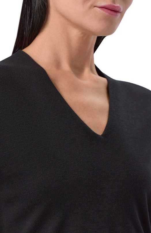 Футболка из вискозы и кашемира Giorgio Armani 8NAM94/AJV7Z Чёрный  8NAM94/AJV7Z Фото 5