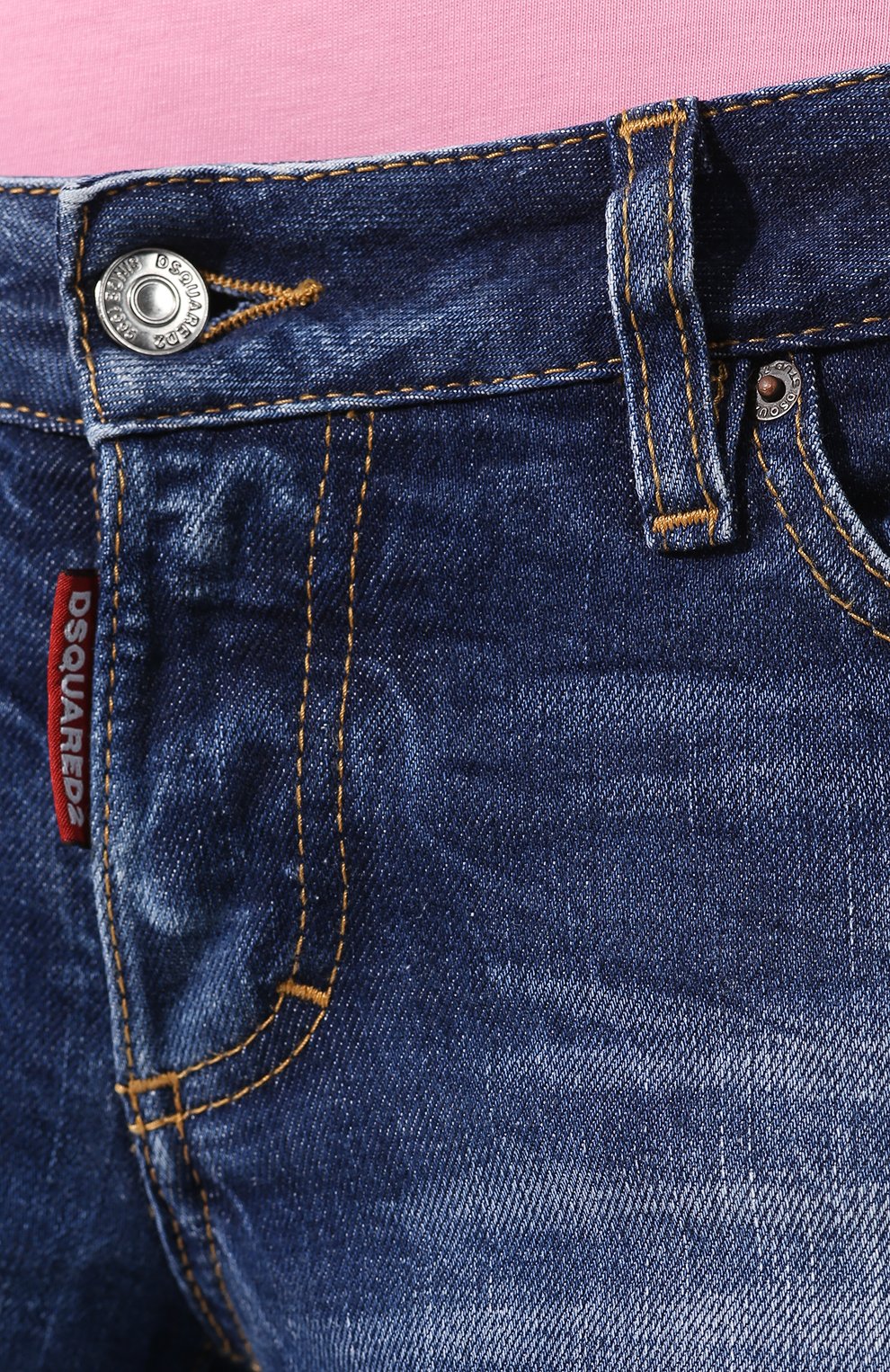 Джинсы DSQUARED2 синего цвета по цене 56300 руб., арт. S80LA0006/S30663, фото 5 Джинсы DSQUARED2, арт. S80LA0006/S30663, фото 5