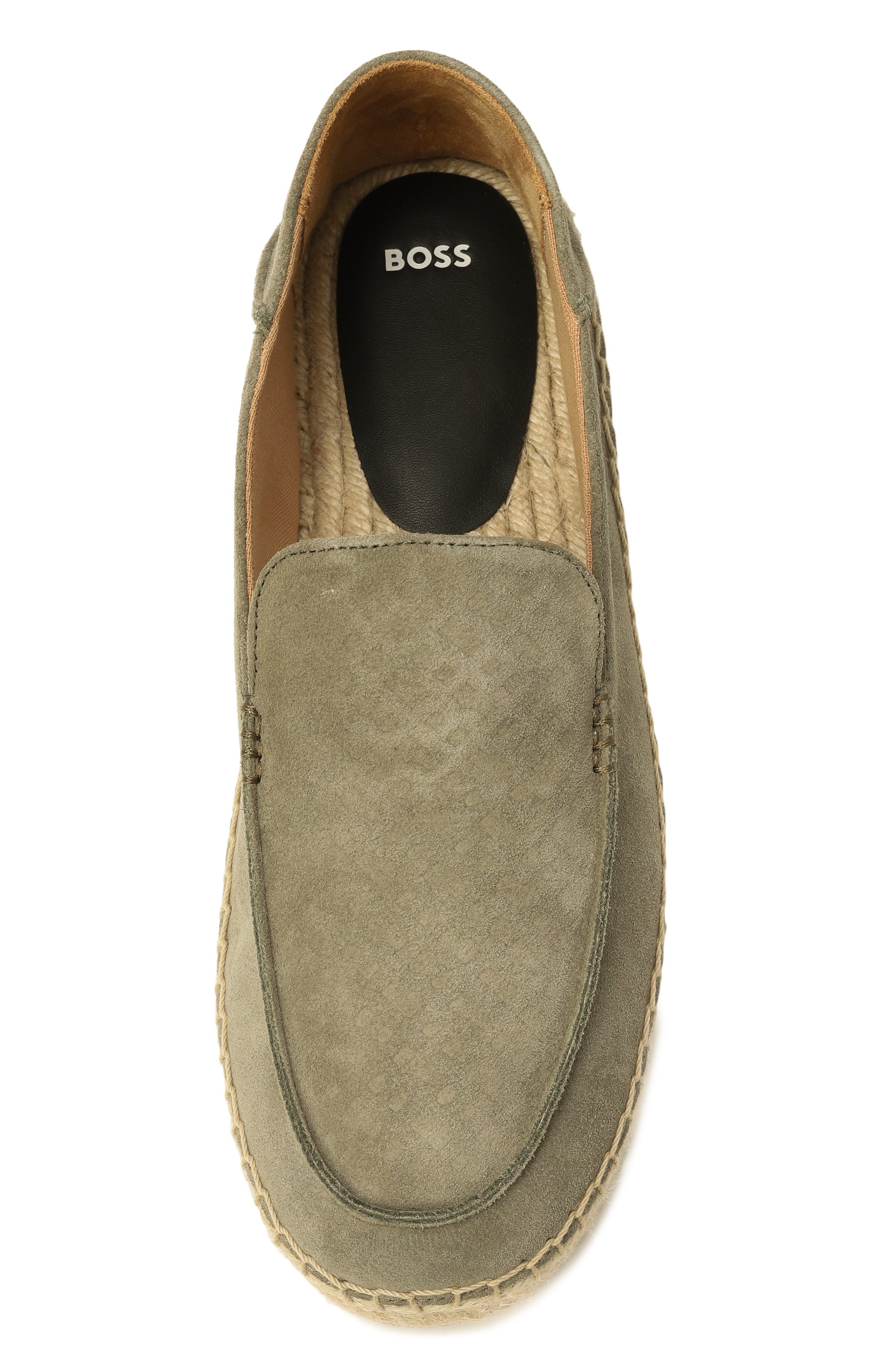 Замшевые эспадрильи madeira BOSS хаки цвета по цене 20950 руб., арт. 50541781, фото 6 Замшевые эспадрильи madeira BOSS, арт. 50541781, фото 6