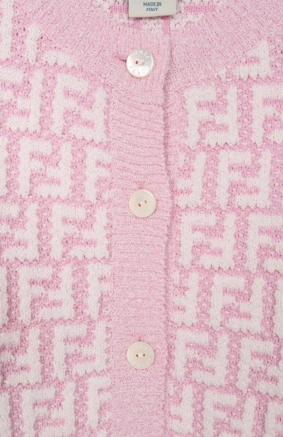 Кардиган из хлопка и вискозы FENDI, арт. JFG238/AVW7/3A-6A, фото 3
