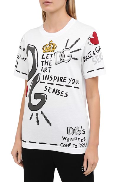 Хлопковая футболка DOLCE & GABBANA, арт. F8M66T/HI7EH, фото 3