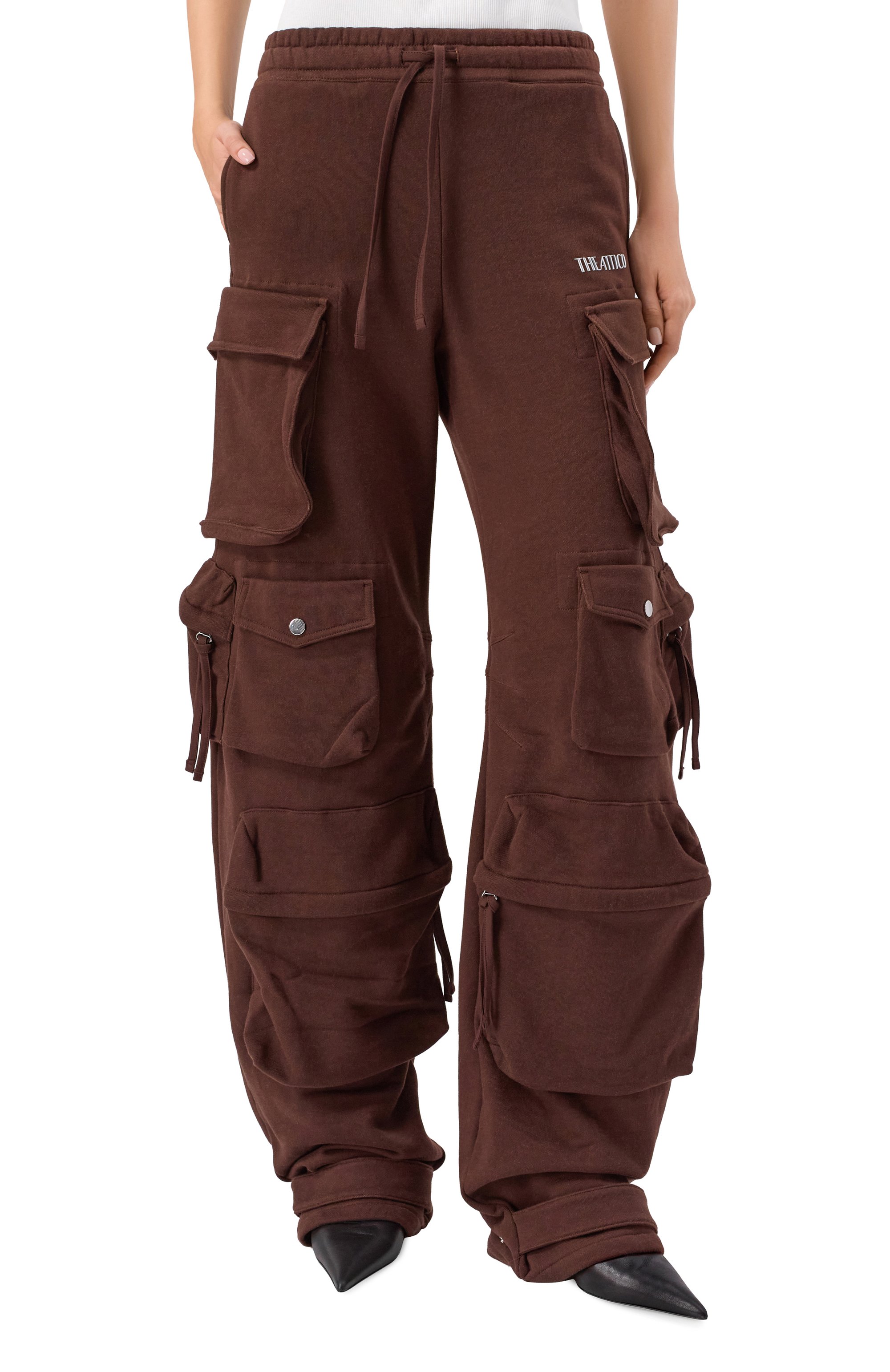 Хлопковые брюки-карго THE ATTICO, арт. 251WCP00260/JJF007AA, фото 3