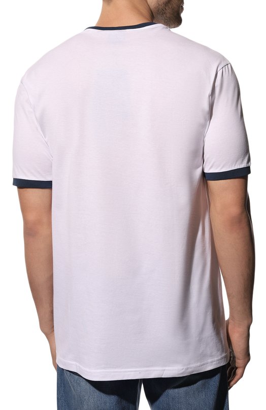 Хлопковая футболка Paul&Shark C0P1006 Белый  C0P1006 Фото 4