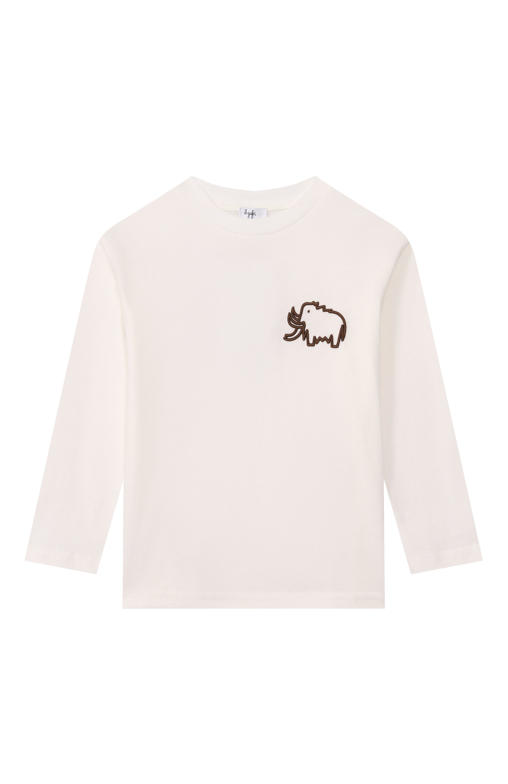 Хлопковый лонгслив IL GUFO, арт. A25GTA0003MF002_002, фото 1