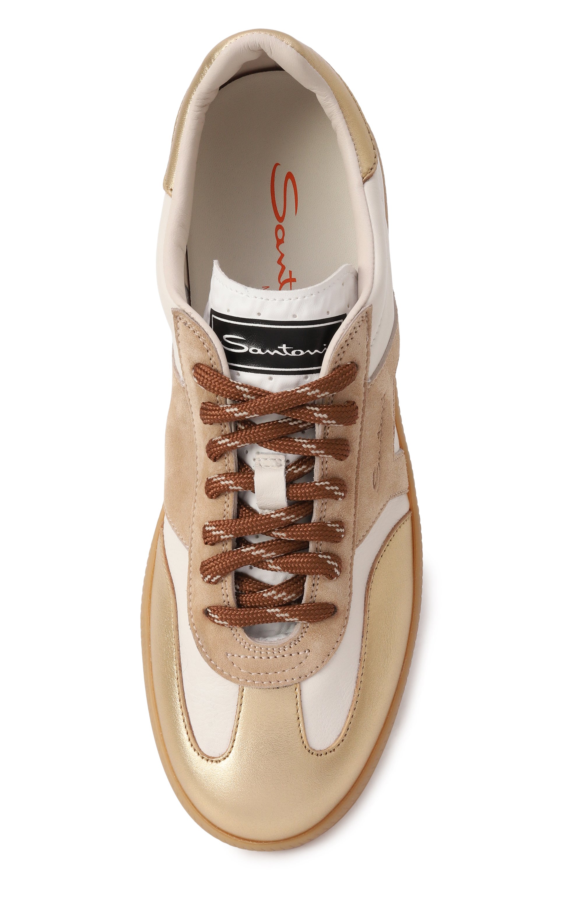 Кожаные кеды dbs oly SANTONI, арт. WBPG61244FARSPSX, фото 7