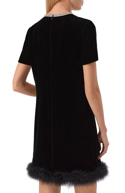 Бархатное платье VALENTINO, арт. 8B3VAHH5/9Q9, фото 3