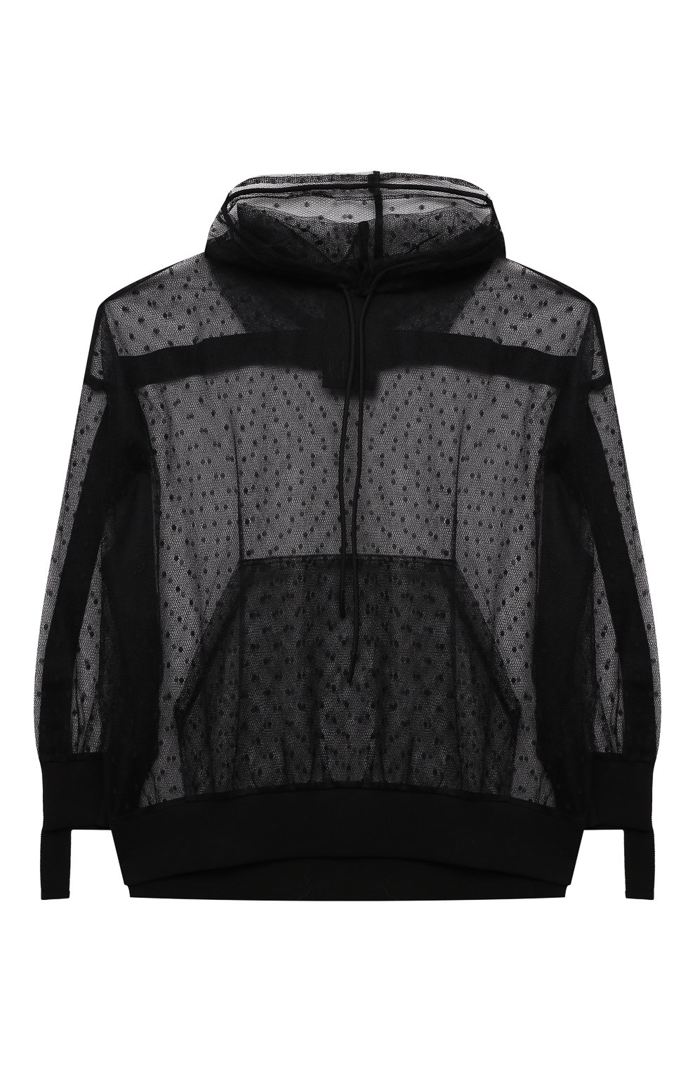 Худи REDVALENTINO черного цвета по цене 52100 руб., арт. WR3MF07L/5V3, фото 1 Худи REDVALENTINO, арт. WR3MF07L/5V3, фото 1