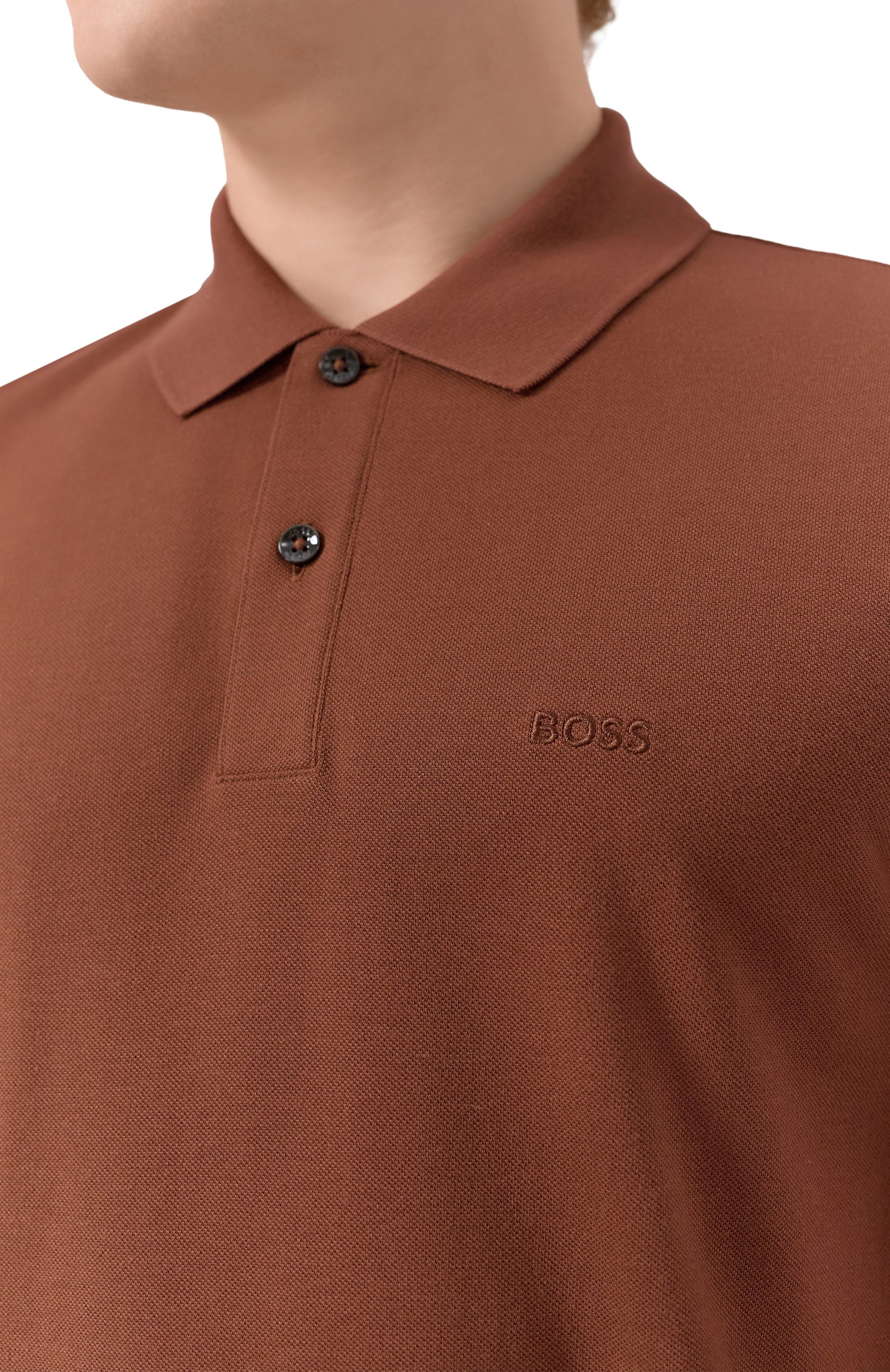 Хлопковое поло BOSS, арт. 50468362, фото 5