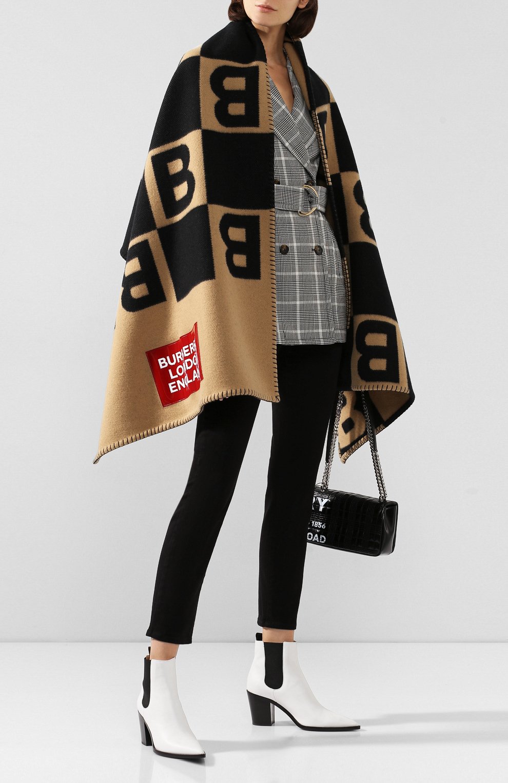 Накидка из смеси шерсти и кашемира BURBERRY, арт. 8019017, фото 2