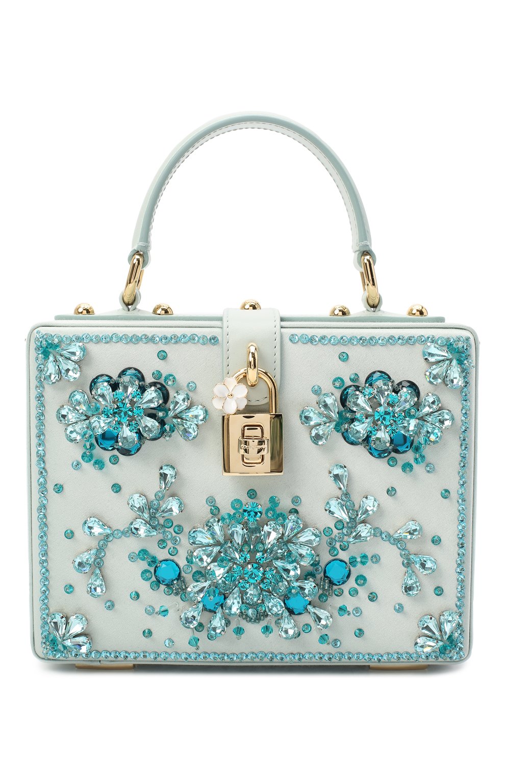 Сумка dolce box DOLCE & GABBANA голубого цвета по цене 415500 руб., арт. BB5970/AW128, фото 1 Сумка dolce box DOLCE & GABBANA, арт. BB5970/AW128, фото 1