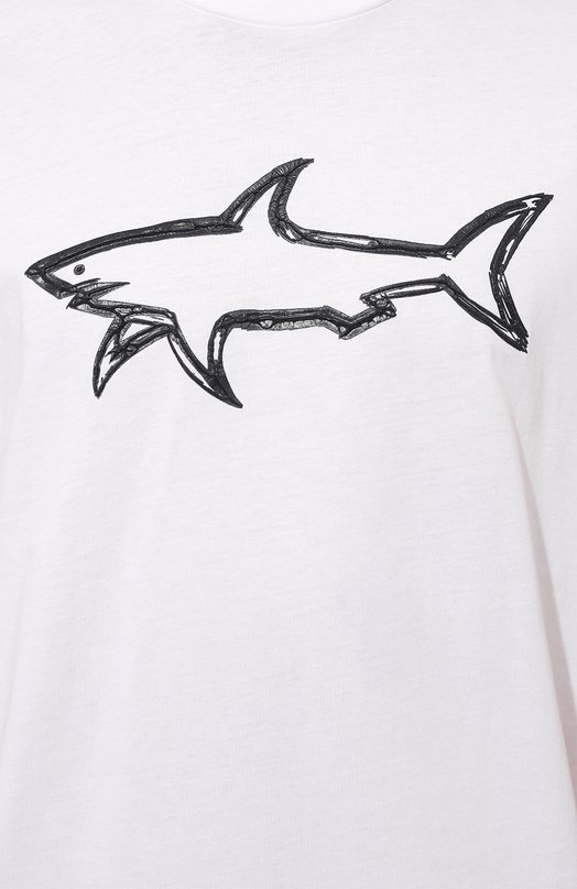 Хлопковая футболка Paul&Shark 12311633 Белый  12311633 Фото 5
