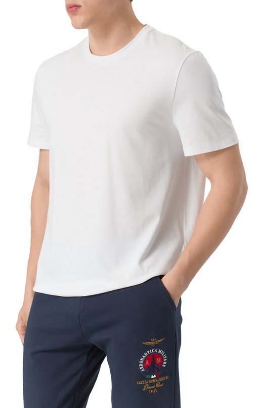 Хлопковая футболка 7 For All Mankind 7MR01237 Белый  7MR01237 Фото 3