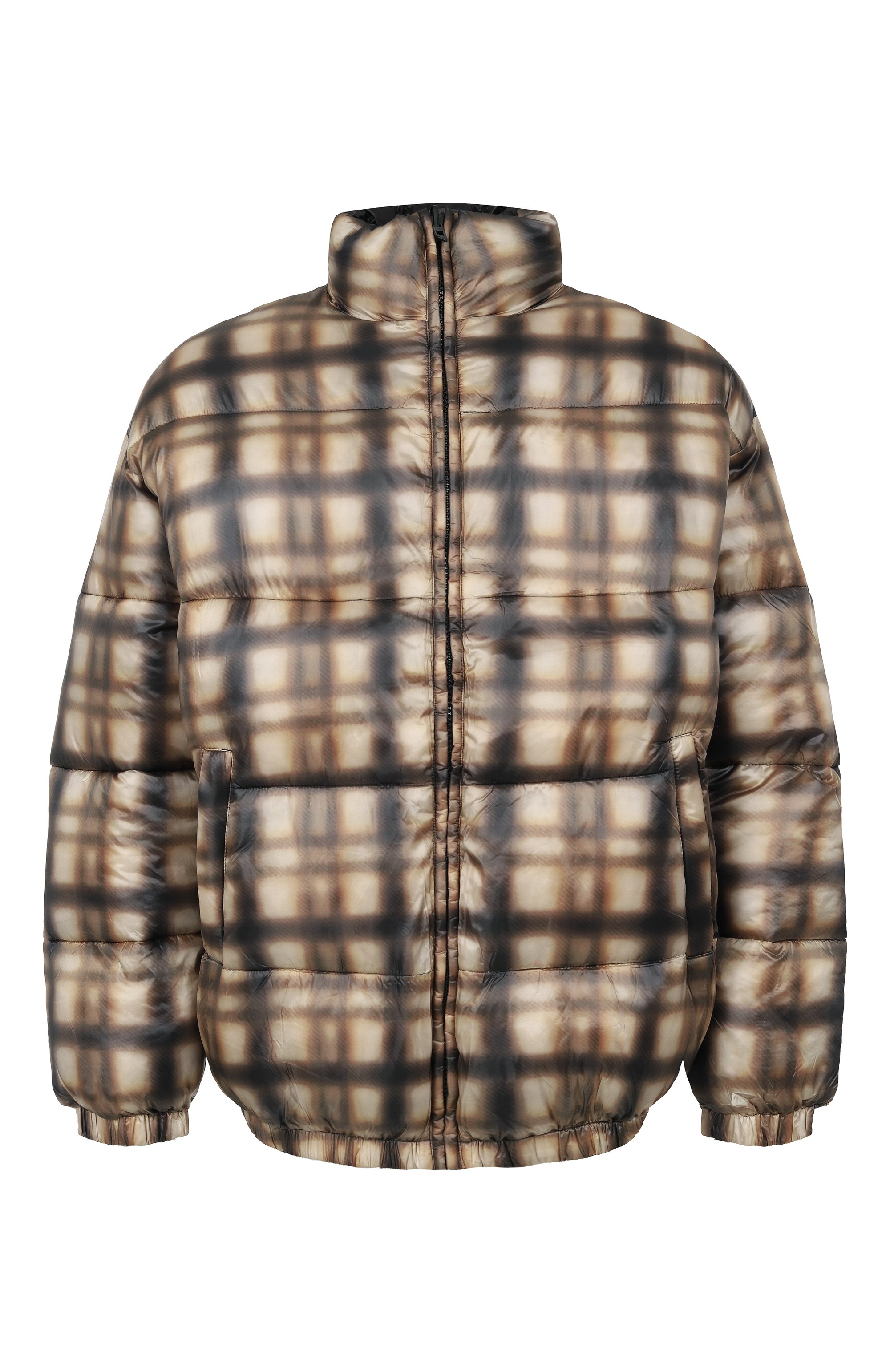 Двусторонний пуховик DIESEL коричневого цвета по цене 55500 руб., арт. A21892/0ENBM, фото 1 Двусторонний пуховик DIESEL, арт. A21892/0ENBM, фото 1