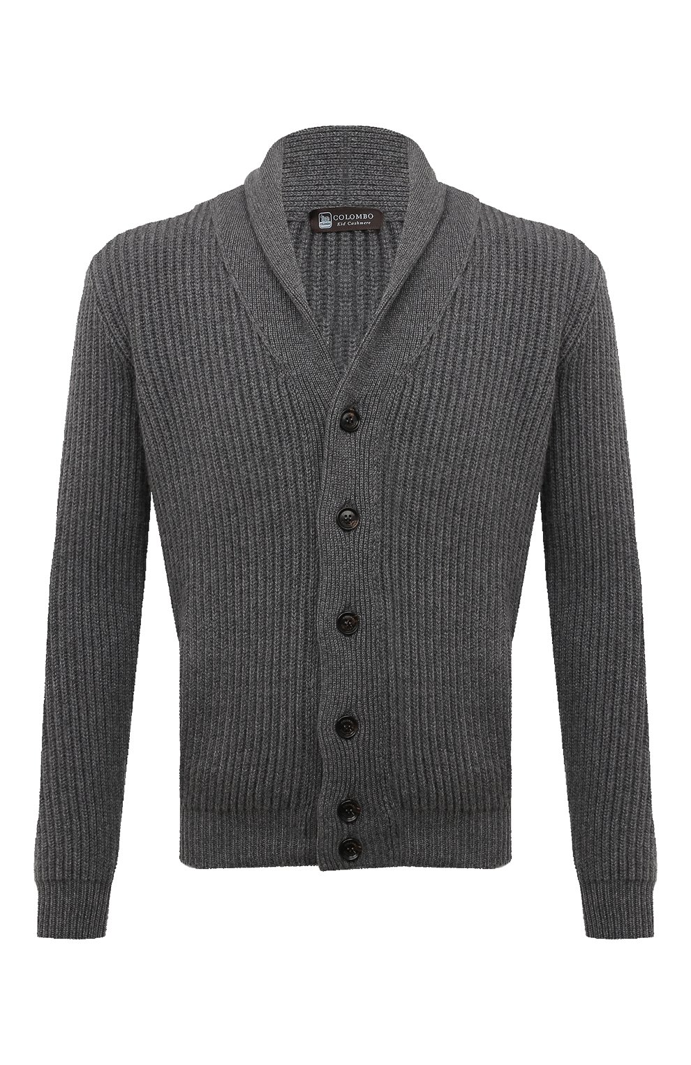 Кашемировый кардиган COLOMBO темно-серого цвета по цене 263500 руб., арт. MA03630/2-26KI, фото 1 Кашемировый кардиган COLOMBO, арт. MA03630/2-26KI, фото 1
