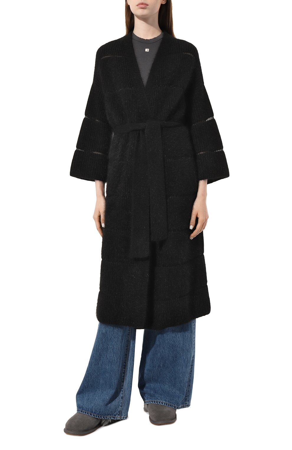 Шерстяной кардиган FREEAGE, арт. FWW1910414BK, фото 3