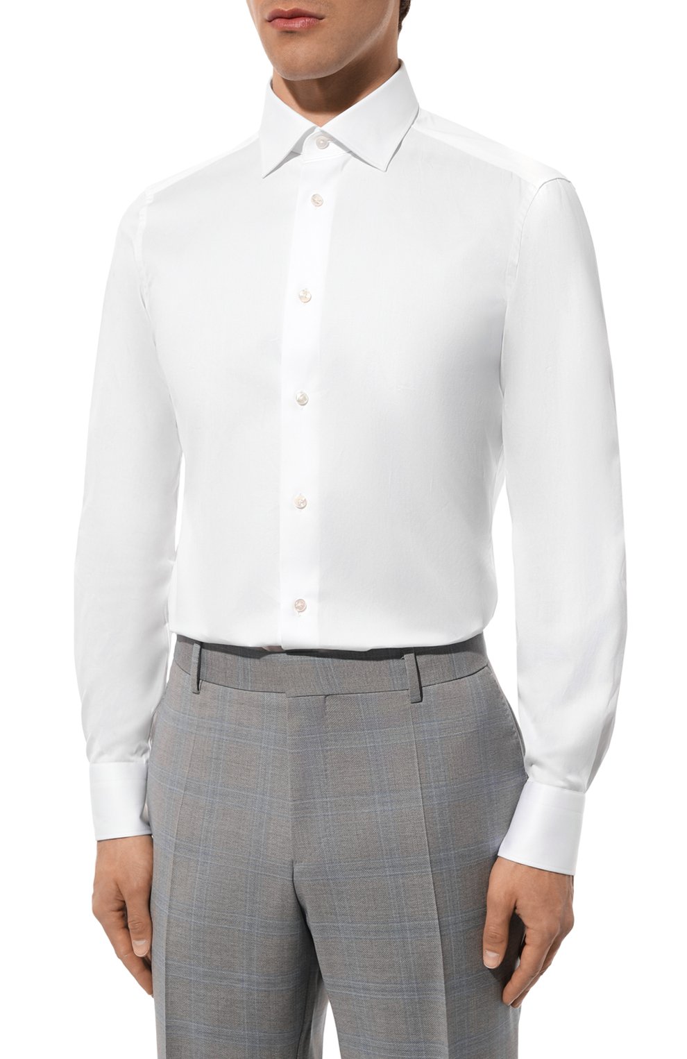 Хлопковая сорочка ZEGNA, арт. 704001A7/9MS0JI, фото 4