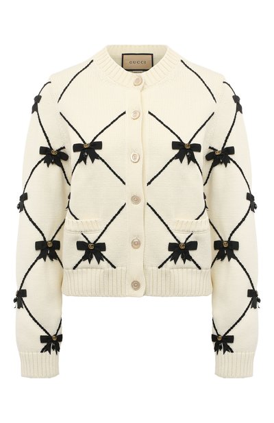 Женский хлопковый кардиган GUCCI, арт. 657849 XKBUW