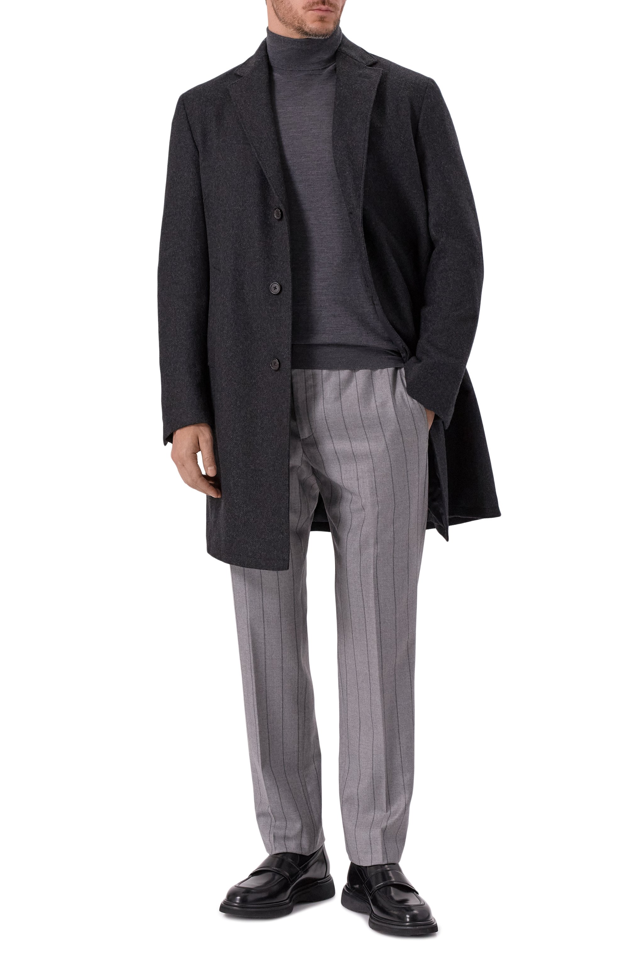 Шерстяные брюки BERWICH серого цвета по цене 44000 руб., арт. SPIAGGIA 20/AN1277, фото 2 Шерстяные брюки BERWICH, арт. SPIAGGIA 20/AN1277, фото 2