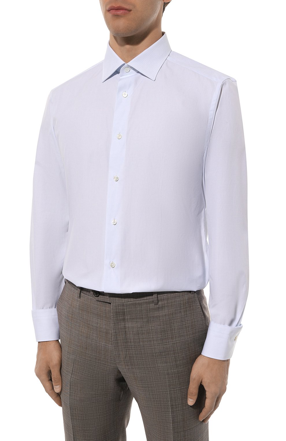Хлопковая сорочка ZEGNA, арт. 701523A7/9MS0JI, фото 4