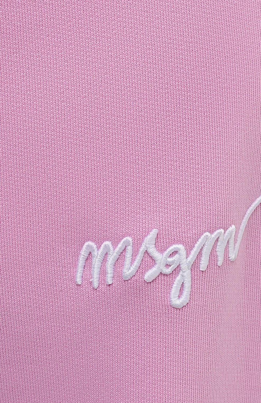 Хлопковые джоггеры MSGM светло-розового цвета по цене 24900 руб., арт. 3041MDP61 217299, фото 5 Хлопковые джоггеры MSGM, арт. 3041MDP61 217299, фото 5