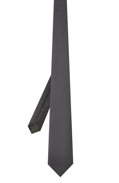 Шелковый галстук CANALI серого цвета по цене 11500 руб., арт. 18/HJ03282, фото 2 Шелковый галстук CANALI, арт. 18/HJ03282, фото 2