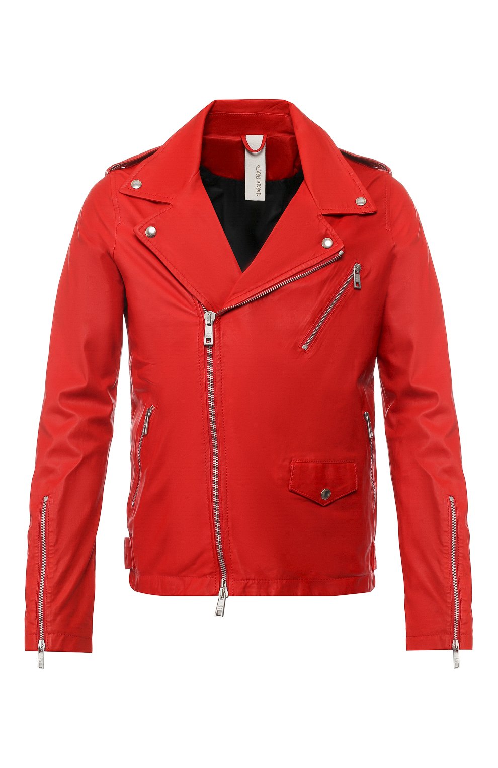 Кожаная косуха GIORGIO BRATO, арт. GU19S7206PMP, фото 1