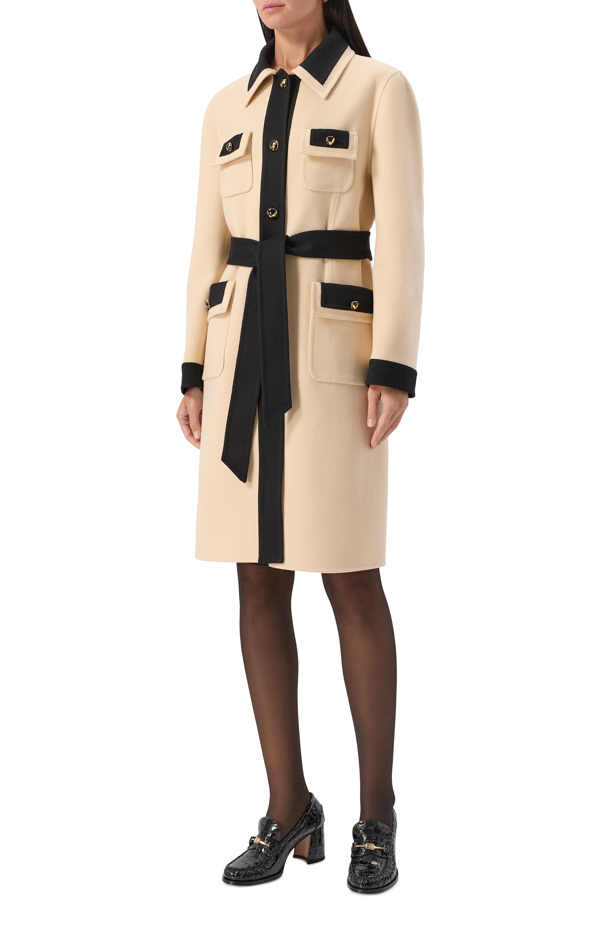 Пальто из шерсти и кашемира VALENTINO, арт. 7B3CA7S0/6JA, фото 3