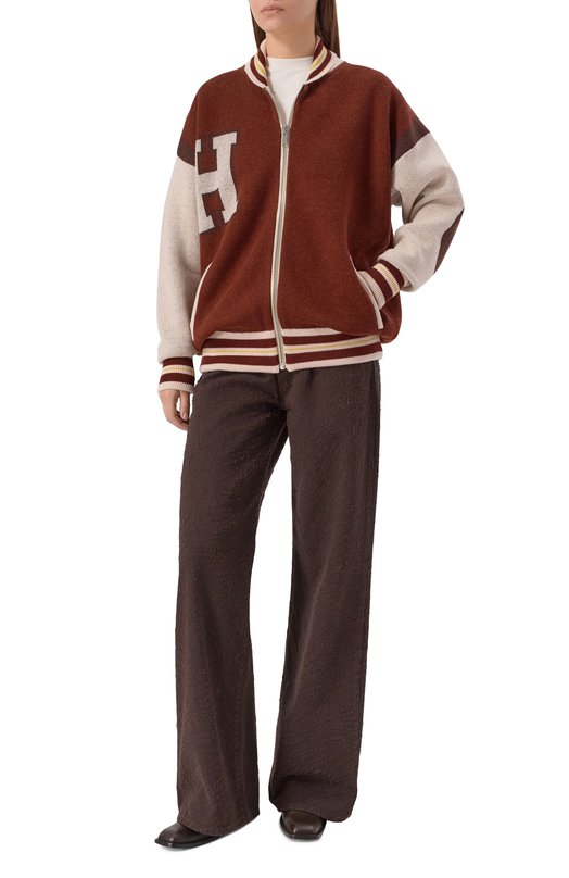 Шерстяной кардиган Halfboy HF251WK008 Бордовый  HF251WK008 Фото 2