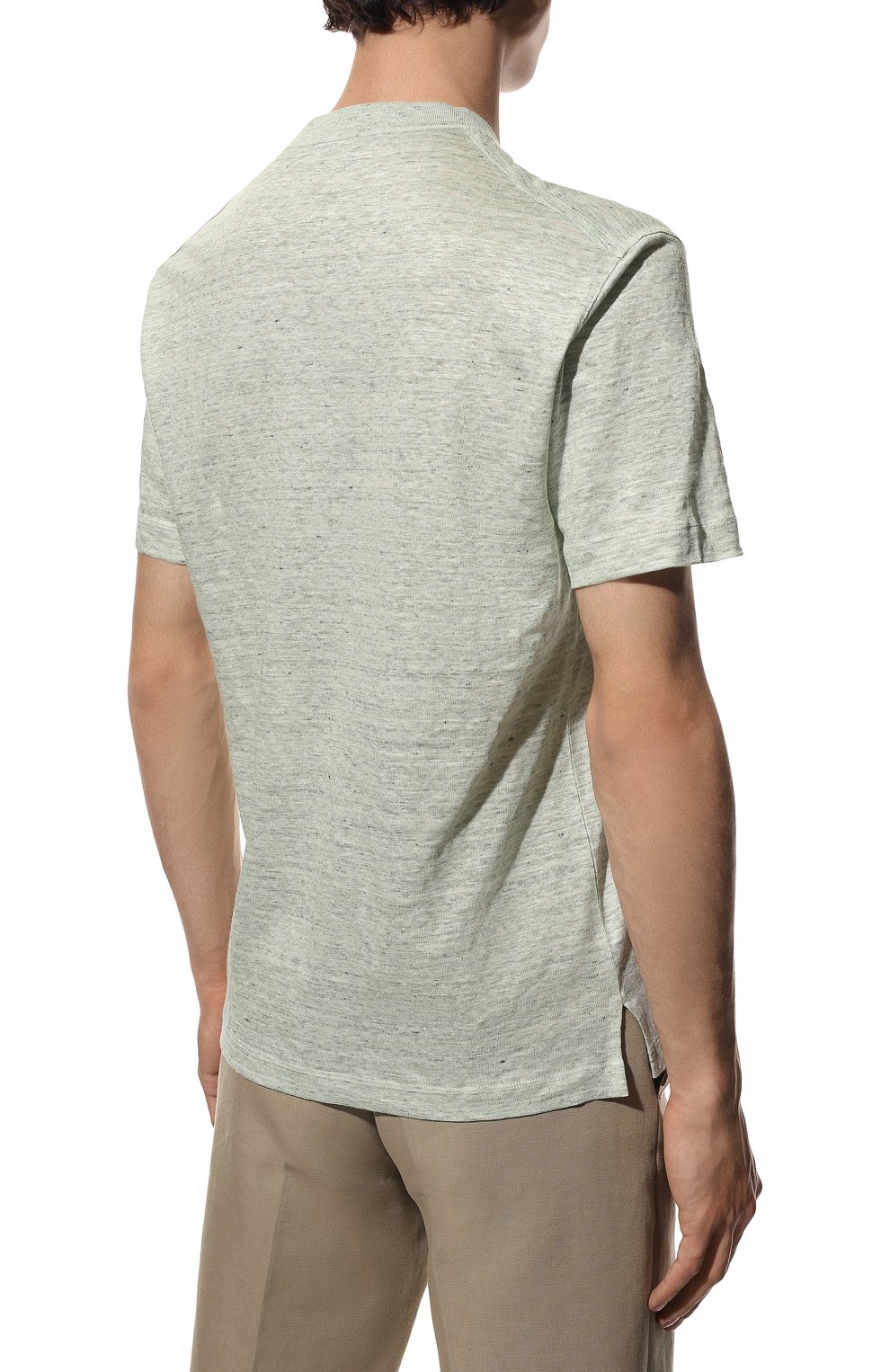 Льняная футболка ZEGNA, арт. UZ353/706, фото 4