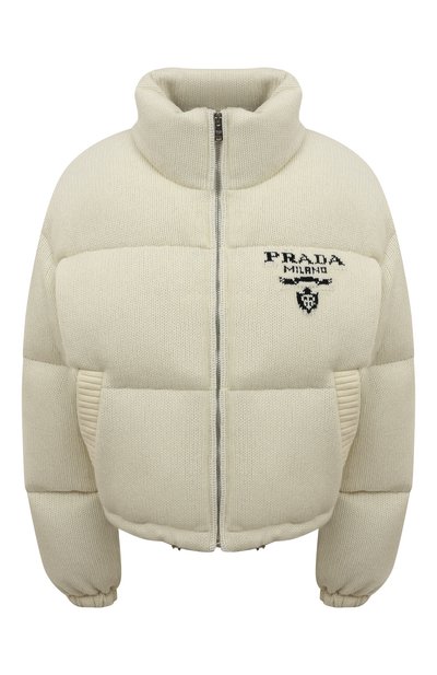 Женский пуховик из шерсти и кашемира PRADA, арт. 292028-10PH-F0009-212