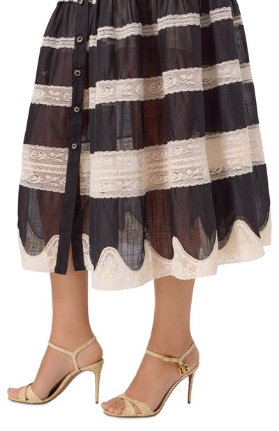 Текстильные босоножки keira 90 DOLCE & GABBANA, арт. CR1886/AN251, фото 3