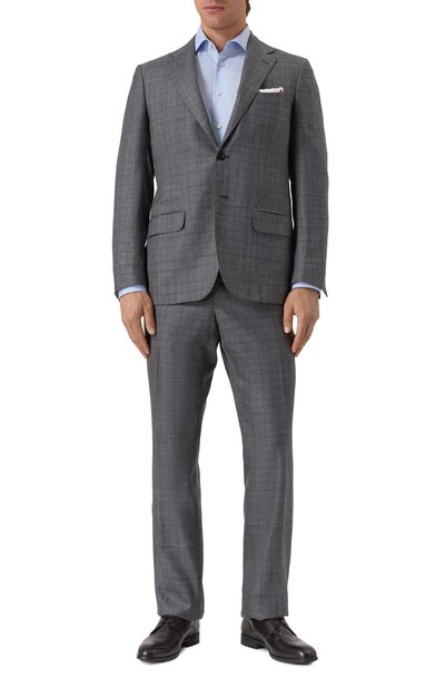 Мужской костюм из смеси кашемира и шелка KITON, арт. UA81K06S05