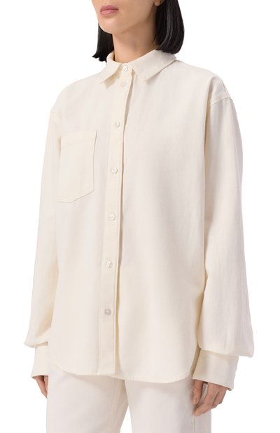 Рубашка из хлопка и льна 7 FOR ALL MANKIND, арт. 7U033X10LNI, фото 3