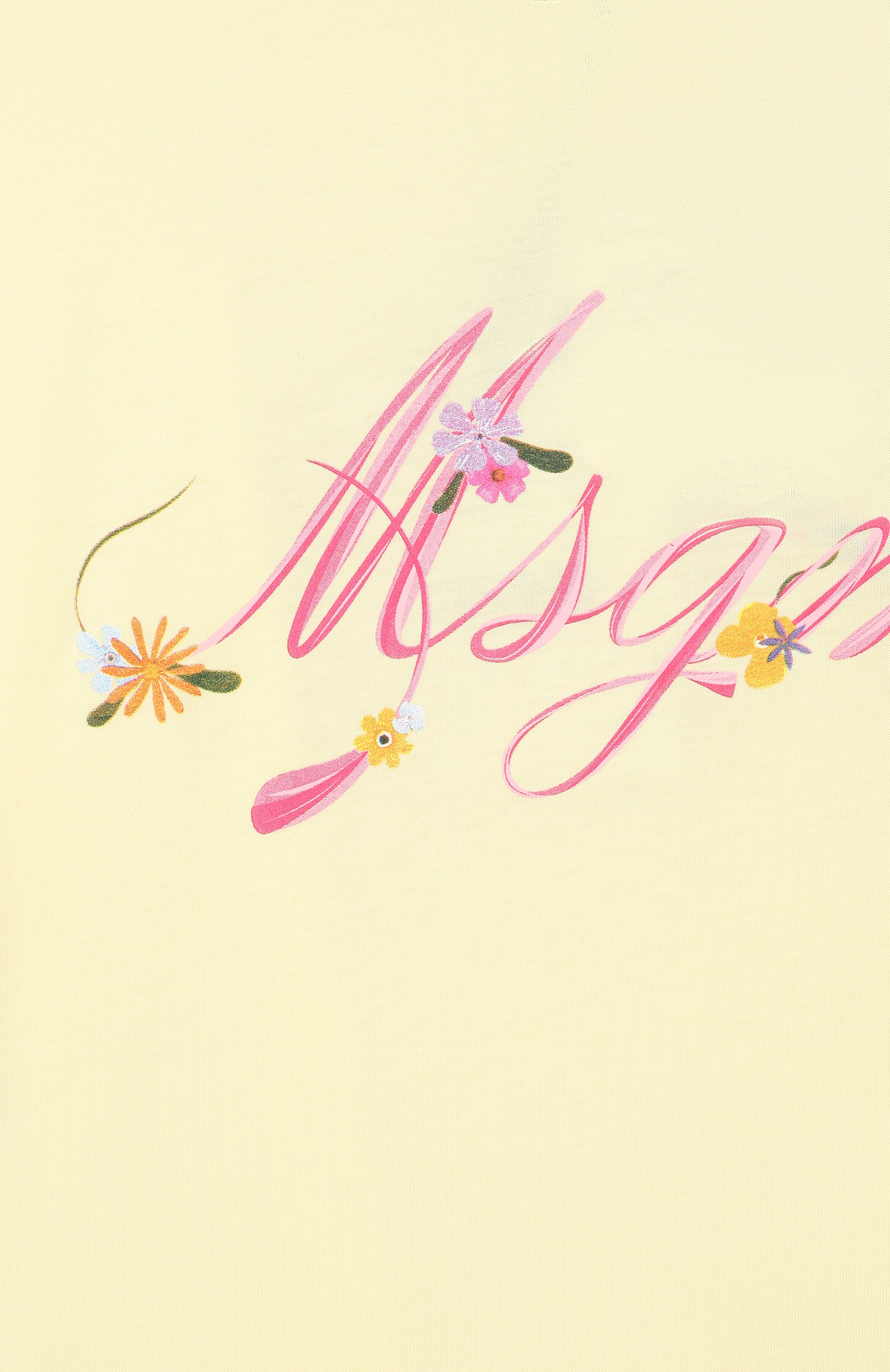 Хлопковая футболка MSGM KIDS, арт. S6MSJGTH015, фото 3