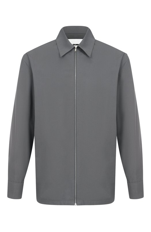 Хлопковая рубашка Jil Sander J22DL0249/J45002 Серый J22DL0249/J45002