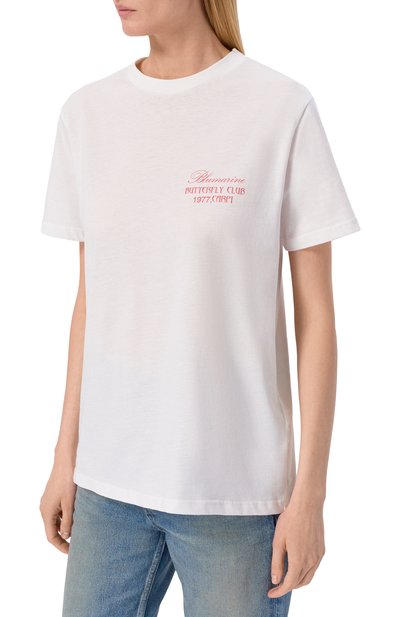 Хлопковая футболка BLUMARINE, арт. 4T107A/TJ0027, фото 3