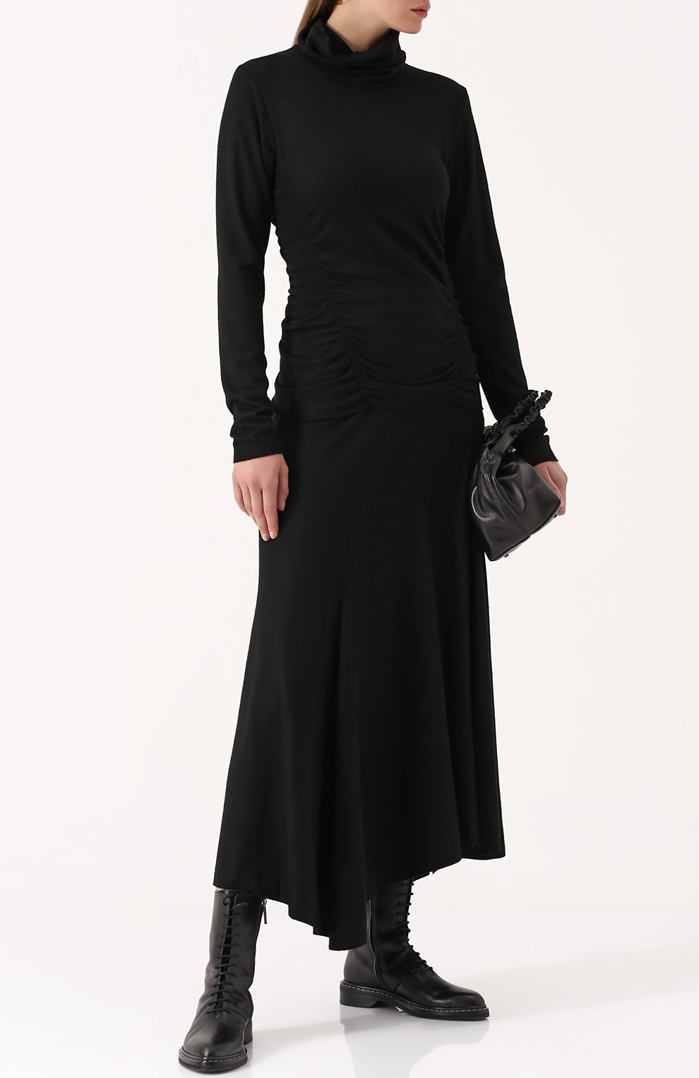 Однотонная шерстяная юбка-макси Y`S, арт. YK-S42-138, фото 2