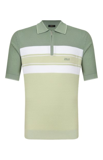 Мужская поло из шелка и хлопка ZILLI, арт. KZP002M0107VFSTR0