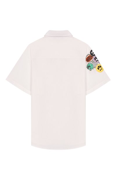 Хлопковая рубашка BARROW молочного цвета по цене 13850 руб., арт. S6BKJUSI049, фото 2 Хлопковая рубашка BARROW, арт. S6BKJUSI049, фото 2