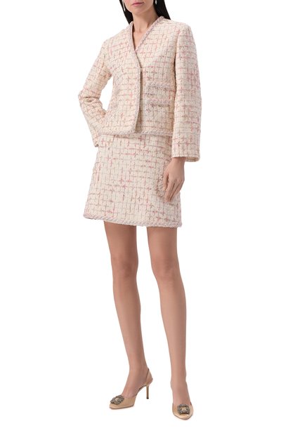 Текстильные туфли hangisi MANOLO BLAHNIK, арт. 419-0473/SAT, фото 2