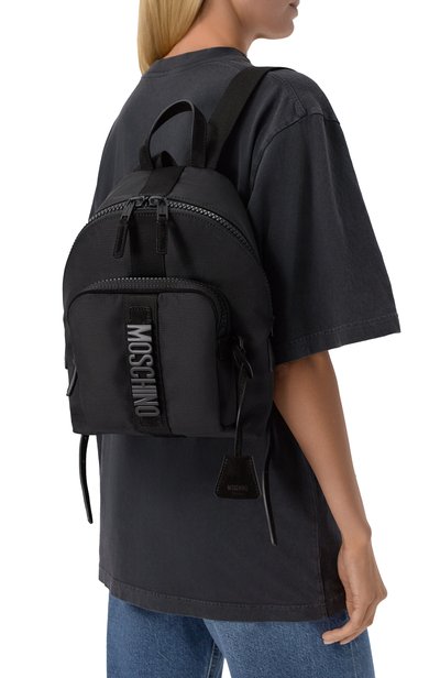 Рюкзак MOSCHINO черного цвета по цене 107000 руб., арт. MC4609PP1P/021, фото 2 Рюкзак MOSCHINO, арт. MC4609PP1P/021, фото 2