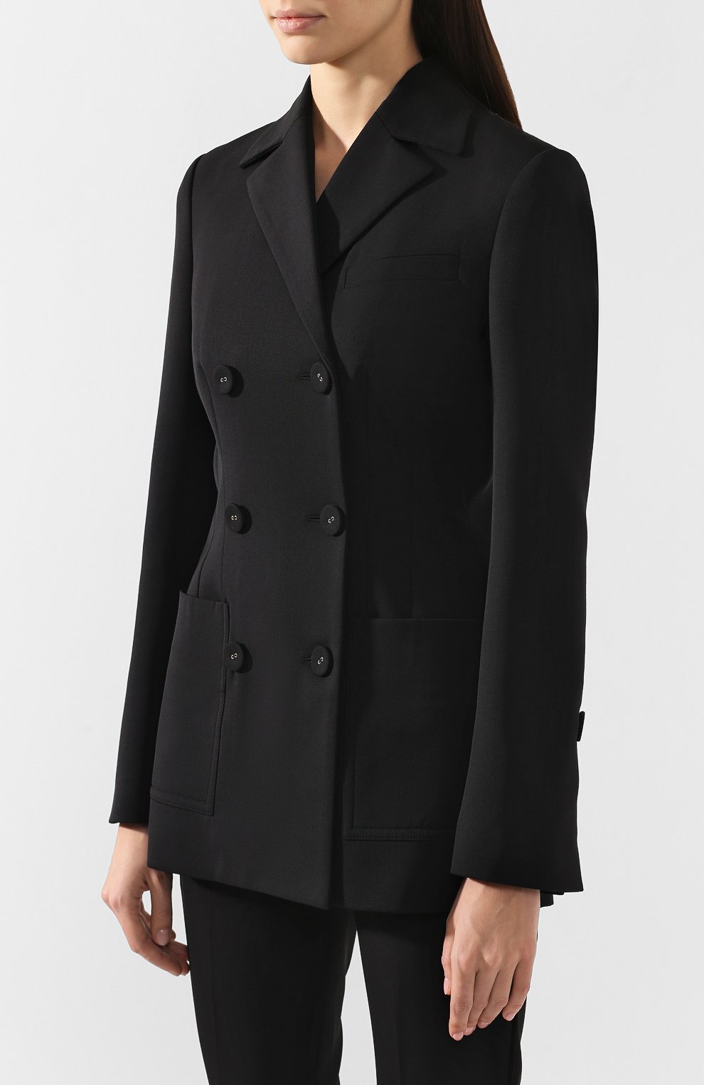 Шерстяной жакет PROENZA SCHOULER черного цвета по цене 119500 руб., арт. R1912004-AW071, фото 3 Шерстяной жакет PROENZA SCHOULER, арт. R1912004-AW071, фото 3
