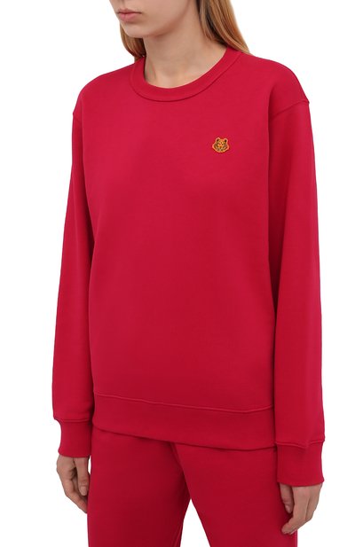Хлопковый свитшот KENZO розового цвета по цене 29050 руб., арт. FB52SW8204ML, фото 3 Хлопковый свитшот KENZO, арт. FB52SW8204ML, фото 3