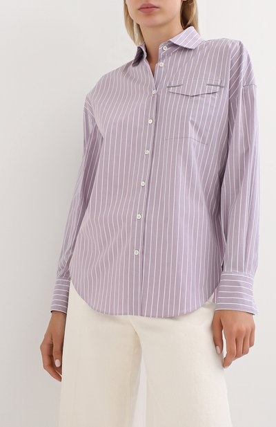 Хлопковая рубашка BRUNELLO CUCINELLI, арт. MP733MF116, фото 3