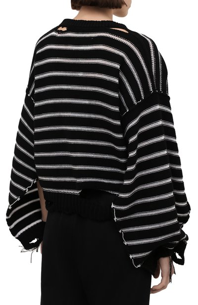 Свитер из хлопка и льна MM6, арт. S52GP0109/S17936, фото 4