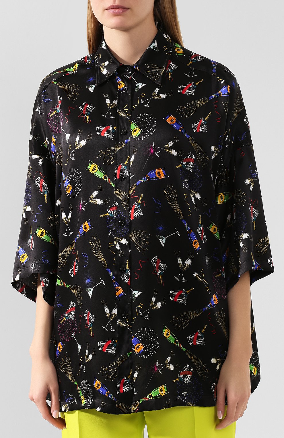 Шелковая блузка BALENCIAGA, арт. 595038/TGLF1, фото 3