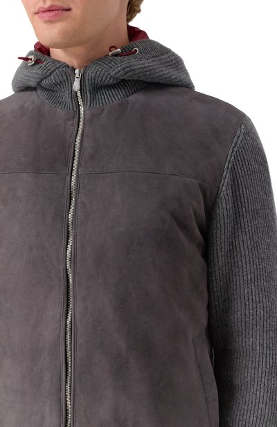 Комбинированный кардиган BRUNELLO CUCINELLI, арт. MPCLF2053, фото 5